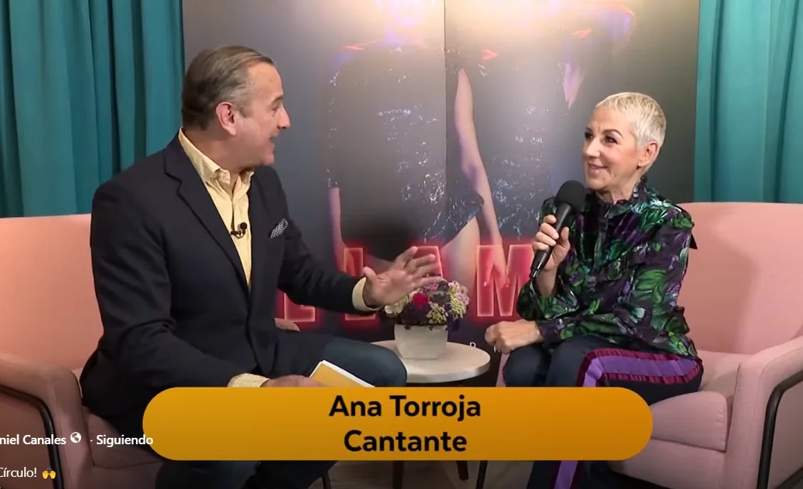Patricio Cabezut entrevistando a Ana Torroja